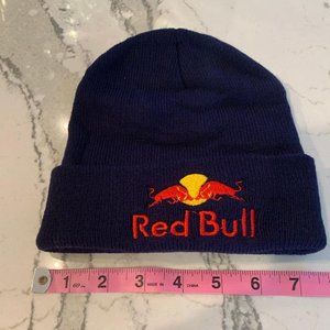 New Black Beanie. Red Bull. For Juniors, Kids, Teens and some women. Small.